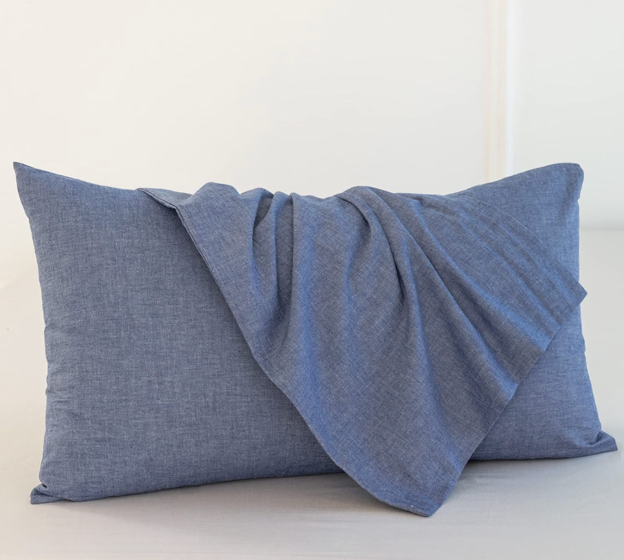 Pillow For Comfortable Sleep, Medium Size, Heather Blue