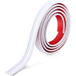 Gaahing Peel and Stick Wall Molding Trim & Chair Rail, Self-Adhesive Panel Moulding, DIY Home Decor on Cabinet Door Mirror Frame, 9.8ft x 1.6in (White)