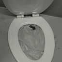 KOHLER Stonewood Quiet-Close, Elongated Toilet Seat Soft Close, Durable Wood, Easy Installation, Universal Fit, Home Essentials, White Finish, K-20466-0