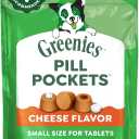 Greenies Pill Pockets Small Dog Treats, Cheese Flavor, 3.2 oz, 6-Pack EXP: 09/2026