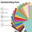 OcePor Glitter Cardstock, 105 Sheets in 35 Colors Cardstock, Glitter Paper for Cricut, Crafts and DIY, 8.5x11Shimmer for Birthday, Wedding Party Decor(92 lb/250 gsm)