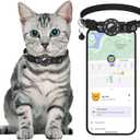 Cat Tracker No Monthly Fee - Works with Android, GPS Pet Collar for Cats | Waterproof | Replaceable Battery | Anti-Lost, Android Tracker Tag, Bluetooth Smart Item Finders