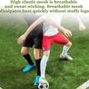 2 Pairs Soccer Shin Guard Sleeves Youth with Pockets,Soft Breathable Soccer Shin Pad Holder Sleeve Socks,Protective Leg Guard Covers with Pocket for Teenagers Kids Adults,Football(M Size)