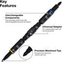 Klein Tools 32500HD Multi-Bit Screwdriver/Nut Driver, Impact Rated 11-in-1 Tool with Phillips, Slotted, Square and Torx Tips