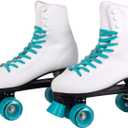 C SEVEN C7skates Quad Roller Skates | Retro Design (Women's 9 / Men's 8, Teal)