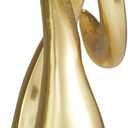 Deco 79 Aluminum Metal Abstract Decorative Sculpture Swirl Home Decor Statue, Accent Figurine 7" x 3" x 12", Gold