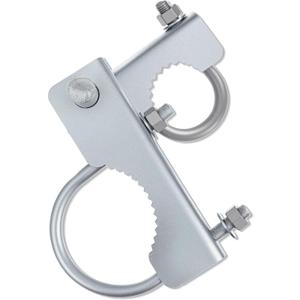 1 Pack Chain Link Gate Hinge, 180 Degree Hinge for Chain Link Fence Heavy Duty Commercial Gate Latch for 2-3/8" OD Post/Pipe & 1-5/8" Thru 1-7/8" Frames, Galvanized Steel