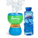 FUBBLES NO Spill Funfiniti Bubble Machine | Blows One Hour of Non Stop Bubbles | Toy Set Includes 36oz of Non Toxic Refill Solution 