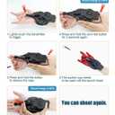 Spider Web Shooters, Web Launcher with Gloves, Realistic Web-Slinging Action Safe and Fun Superhero Toy for Men and Kids - Black