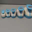 BearBoss 5 Circle Paper Punch, Handmade Scrapbook Paper Puncher, Different Size of Scrapbooking Punches Crafting Designs for Office Supplies, Card Making, DIY Albums Photos, Classic White