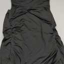 Milumia Women's Sleeveless Boat Neck Ruched Bodycon Maxi Dress Cocktail Long Dresses Elegant Black Medium