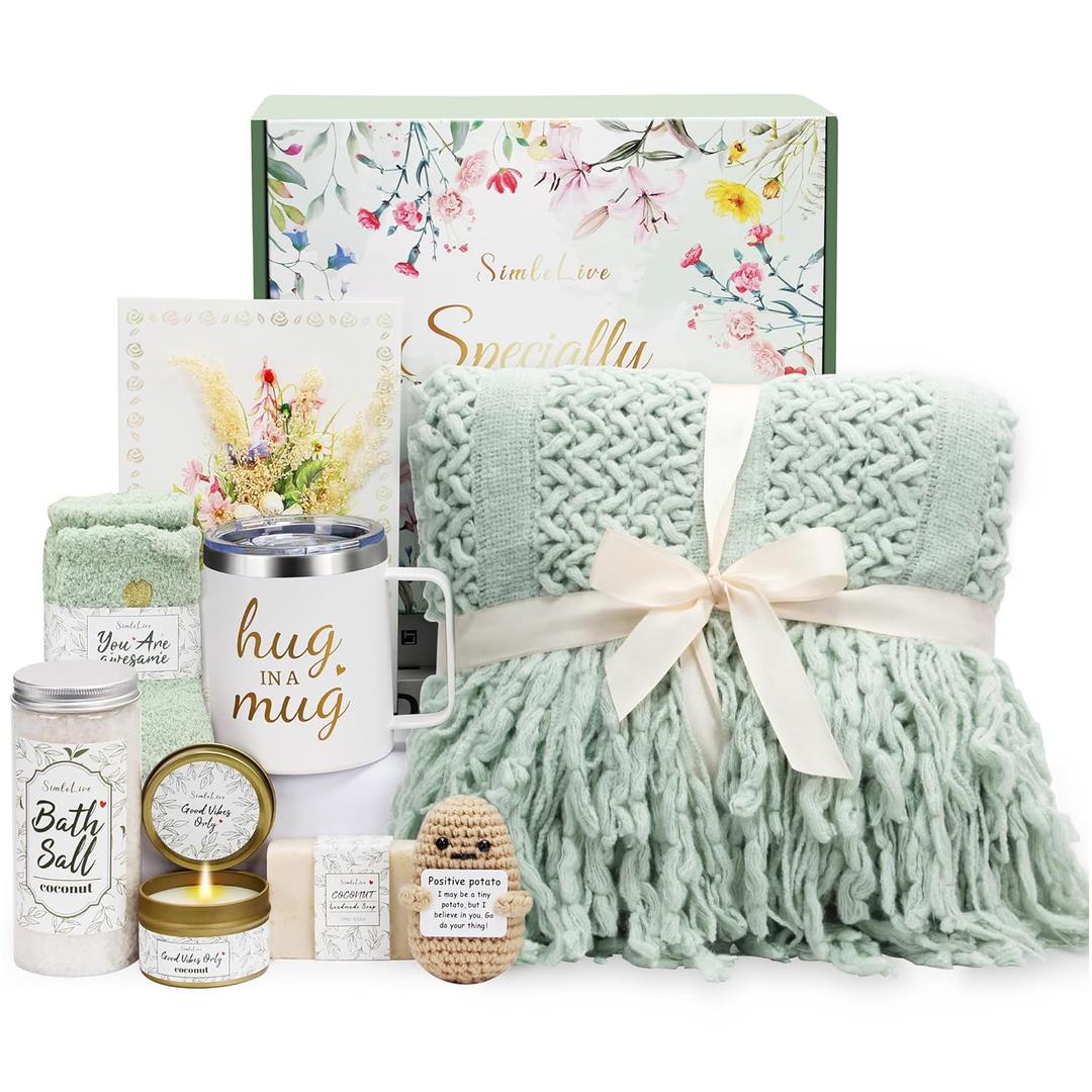 Self Care Gifts for Women Get Well Soon Gifts, Birthday Gifts for Women Care, Sympathy Gift Baskets Spa Gifts Thinking of You Inspirational Mothers Day Gifts for Mom Her Wife Friend Grandma