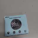 Magnetic Kitchen Timer for Cooking with Loud Alarm - Large LED Display Rotating Countdown Pomodoro Timer, Preset 5/15/25 Mins Easy for Seniors and Kidsfor Baking Grilling Studying (Black)