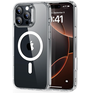 ESR for iPhone 16 Pro Max Case, Camera Control, Compatible with MagSafe, Shockproof MilitaryGrade Protection, Magnetic Phone Case for iPhone 16 Pro Max, Classic Hybrid Case (HaloLock), Clear