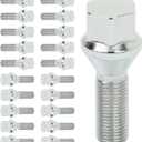 ECCPP 20 Pieces Wheel Lug Nuts M12x1.25 12mmx1.25 Wheel Lug Bolts Shank Length 28mm fits for 2015-2022 for Renegade |2018-2022 for Compass |2014-2022 for Cherokee