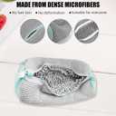 2-Packs Shoe Washing Bag for Washing Machine, Shoe Cleaning Bag for All Shoe Types,Laundry Shoe Bag for Washer and Dryer (glay)