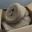 Tranqun 40'' x 100 ft Burlap Fabrics Roll Natural Burlap Tree Wrap Winter Garden Frost Plant Protection Blankets Cloth Weed Barrier Craft Projects and Party Decor