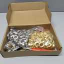 643Pcs Grommet Tool Kit 1/2 Inch(Inside Hole Size) Eyelet Kit with 320Pcs Eyelets Grommets, 320Pcs Washers, and Grommet Eyelet Pliers for Leather/Belt/Shoes/Crafts