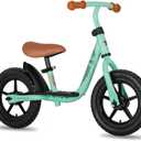 JOYSTAR 12" Toddler Balance Bike for Girls & Boys, Ages 18 Months to 5 Years, Kids Push Bike with Footrest & Adjustable Seat Height, First Birthday Gifts for 2-5 Boys Girls