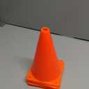 Mirepty 7 Inch Plastic Traffic Cones Sport Training Agility Marker Cone for Soccer, Skating, Football, Basketball, Indoor and Outdoor Games (Orange, 6 Pack)