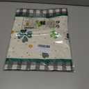 XCHI Plaid Gnomes Shamrocks Clovers Golds St. Patrick's Day Table Runner Table Decoration for Party Home Kitchen Dining Holiday Decor 13x60 Inch