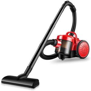 Hand Held Vacuum, Handheld Vacuum Cleaner, for Home Hard Floor Carpet Light Weight Power Strong Suction Powered Brushes Cordless Stick Vacuum (Red)