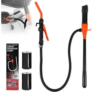 Portable Power Battery Pump, Battery Operated Electric Siphon Pump Water Transfer Pump, Easy to Use Manual Portable 2.4GPM Pump and on-Spill Design Diesel, Water, Fuel Transfer Pump