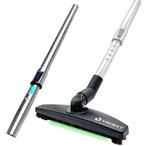 Vacuum Floor Brush & Extension Wand for Vacuum Cleaners with 1  inch (1.25'') (32mm) Inner Diameter with Horse Hair Soft Bristles - Hardwood Floor Attachment & Vacuum Extension Tube
