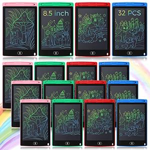 Zhehao 24Pcs LCD Writing Tablet for Kids Bulk 8.5 Inch Colorful Doodle Board Tablet Erasable Doodle Pad Educational Toy Christmas Birthday Gift for Boys Girl Age 3-10 (Blue, Red)