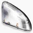Front Left Drive Side Mirror Turn Signal Light Compatible with Dodge Ram 1500, Ram 2500, Front Left Driver Side Mirror Turn Signal Light Lamp Housing 68064949AA (Driver's Side)