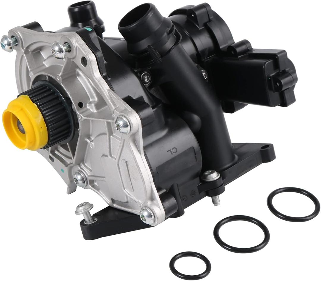 JDMSPEED Water Pump Thermostat Housing Assembly 06L121011B Replacement For Audi A3 A4 A5 S3 TT, Replacement For Volkswagen VW Golf Beetle Passat SportWagen 1.8T 2.0T Replaces 06L121111J 06L121111H
