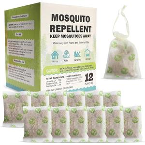 Mosquito Repellent Outdoor Patio - Mosquito Repellent Outdoor Powerful Indoor & Outdoor Protection - Mosquito Deterrent for Yard Camping 12 Pack, Green 0709