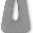 Travel Pillow, Travel Pillow for Kids, Sleeper Hold Pillow Travel, Removable U-Shaped Pillow for Adults and Children to Support Head and Body in The Back Seat of Long Car Trips (Gray) (Grey)