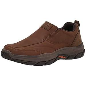 Skechers USA Men's Respected-Lowry Goodyear Rubber Low Profile Bike Toe Slip on Loafer, 11