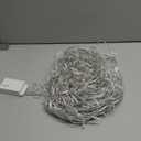 ZIMINGU Icicle Dripping Lights, 13FT 144 LEDs 8 Modes Christmas Connectable Twinkle Window Curtain Fairy Waterfall Diwali Ceiling String Lights for Outdoor Indoor Decorations (Warm White, 4X0.6M)