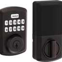 Kwikset Powerbolt 250 10-Button Keypad Venetian Bronze Transitional Electronic Deadbolt Door Lock, Featuring Convenient Keyless Entry, Customizable User Codes and Auto-Locking