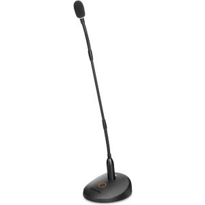 BOYA Desktop Gooseneck Condenser Microphone 18" Podium Microphones with Base LED Indicator XLR Mic for Meetings Video Conferences Streaming Lectures BY-GM18CB