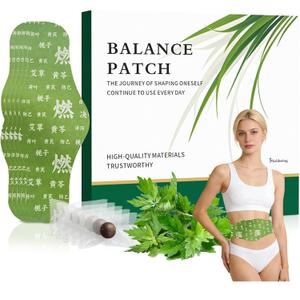 Herbal Patch Pad Balance, Mugwort Herbal Navel Patches (1Box 5 Piece)