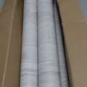 Oxdigi Peel and Stick Vinyl Flooring Roll 24"x 393"/ 64 Sq.Ft, Self Adhesive Vinyl Wood Flooring Planks Floor Tiles Stickers Waterproof for Bathroom Living Room Bedroom Kitchen RV, White Grey Wood