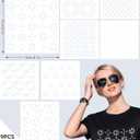 Gezan Sashiko Stencils Plastic Sashiko Template Pattern Geometric Embroidery Stabilizers Drawing Line Template for Hand Quilting Sewing (8)