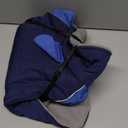 Nanaki Warm Fleece Lined Dog Coats Vests for Winter Waterproof, Furry Collar Dog Jacket with Leash Hole, Reflective Pet Snow Jacket Suit for Outdoor Walking Hunting,Easy On Puppy Coat Beagle, Blue L