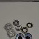 2 Sets 2000-2200lb Trailer Bearing Kit, L44643/L44610 Bearing Kits with 12192TB Grease Seals, 1.98" Dust Caps and Cotter Pins for 1'' Axles Trailer Wheel Hub