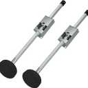 Ladder Leveler Non-Slip Rubber Leg Stabilizer, Adjustable Ladder Leg Level, Maximum Load Capacity 550 lbs, Fits Indoor and Outdoor Stairs and All Surfaces, Fittings 1 Pair (20 Inch)