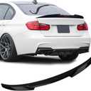 Rear Spoiler Wings for BMW F30 3 Series Sedan 2012-2018 & F80 M3 Sedan 2014-2019, M4 Style Trunk Spoiler Wing Trunk Tail Rear Trunk Lid Glossy Black Style Performance