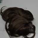 ALXNAN Long Wavy Hair Extensions for Women, Clip in Hair Extensions Clip Ins Soft Full Head Synthetic Hairpieces 20 Inch Chocolate Brown with Dark Brown