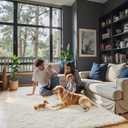 Rugs for Bedroom 4x6, Alfombras para Salas Shag Large Plush Soft Area Rug, Shaggy Carpets for Livingroom, Kids Boys Girls Home Decor Aesthetic(Cream, 4 x 6)