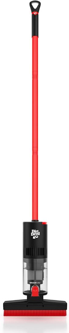 Dirt Devil Broom Vac Cordless Hard Floor Cleaner, Lightweight, Bagless, Rechargeable, Clean Every Corner, Nook, Cranny and Edge, Cordless Vacuum Cleaners for Home Use