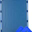 Children's Factory Big Screen PlayPanel, Kids Room Divider, Classroom Privacy Screen, Cantilever Feet Included, Deep Water, 47.5"W x 59.5"H