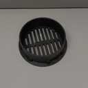 NDS 40, Grate Cover, Connects to Round 6 in. Speed-D Catch Basin 6 Inch Drain Pipes & Fittings, for Small Lawns, Landscaping, and Patios, Black Plastic