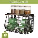 Wire Fruit Basket for Kitchen Storage: Hanging and Counter Wall Fruit Basket for Vegetable Produce - Potato and Onion Storage for Pantry 3 Pack